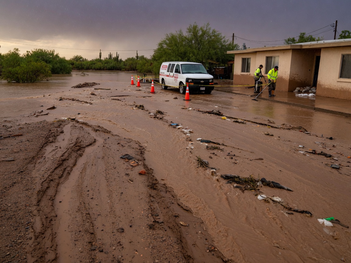 Monsoon Sheet Flooding And Why The Dirt Roads Make It Worse
