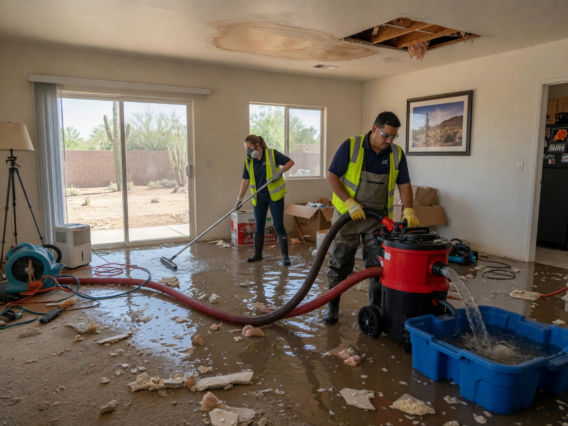 water damage restoration in Maricopa