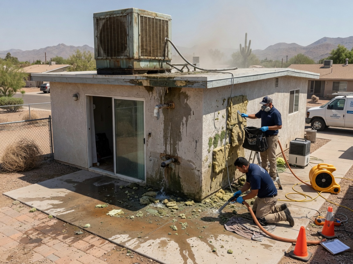 water damage restoration in San Tan Valley