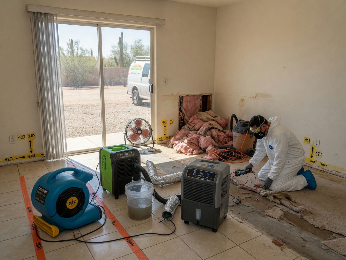 water damage restoration in Arizona City